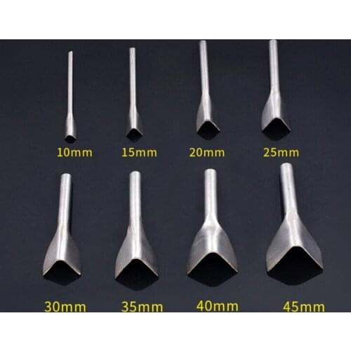 1PC 45/50mm Leather Craft Tools V Shape Cutter Punch Tools DIY Leather Belt Wallet Strap Punches Set For Home Leathercraft