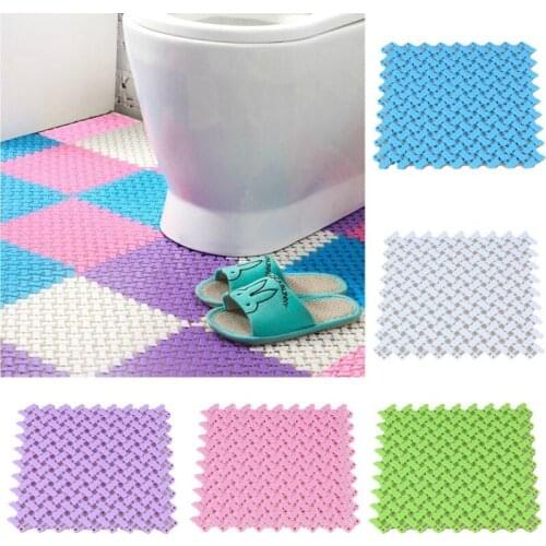 1pc Bathroom Carpet Diy Candy Colors Plastic Bath Mats Easy Bathroom Massage Carpet Shower Room Non-slip Carpet Dropshipping
