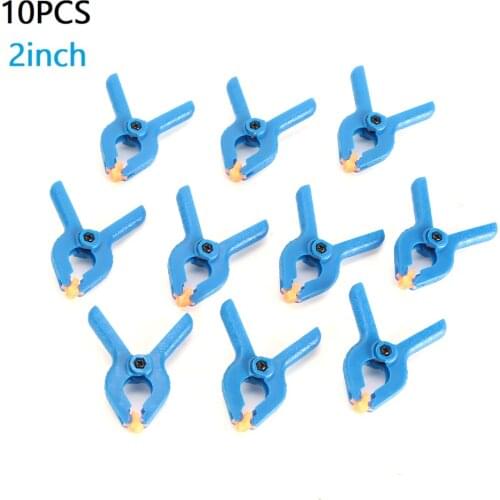 10pcs Woodworking Clamp Joinery Camp Carpentry Tools Plastic Nylon Clamps Spring Clip Photo Studio Background Tools