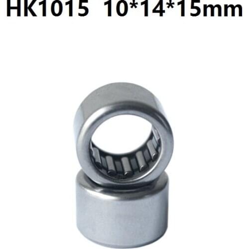 100pcs/lot HK1015 HK101415 Drawn Cup Type Needle Roller Bearing 10x14x15 mm Miniature free shipping good quality