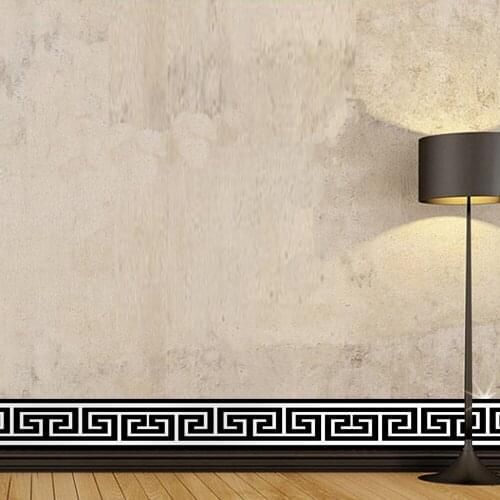 200*10CM Wallpapers Geometric Waist Line Sticker DIY PVC Wall Border Roll Waterproof Wall Stickers for Living Room Home Decor