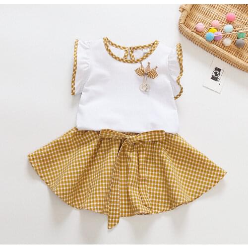 2021 New Summer Infant Girl Clothes Sets Baby Cotton Print Tops+shorts 2pcs Suits For Toddler Girl Baby Tracksuits Clothing