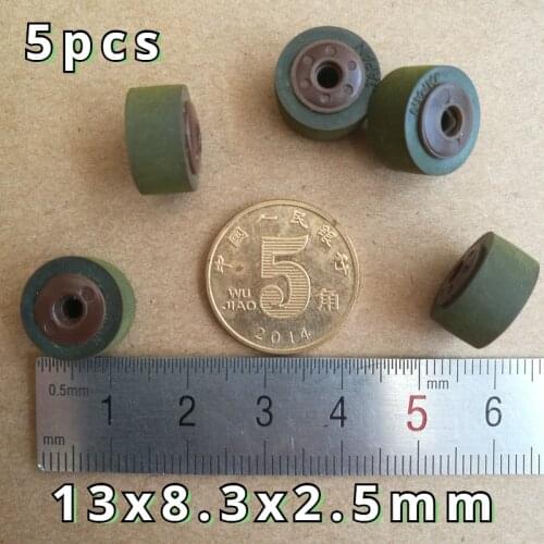 5pcs 13x8.3x2.5mm for JVC Cartridge Audio Radio Movement roller tape recorder Pressure cassette tape recorder Belt Pulley player
