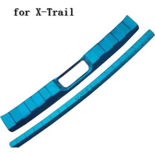 Car accessories stainless steel Rear Bumper Protector Sill Trunk Tread Plate Trim For Nissan X-Trail X Trail T31 2008-2013