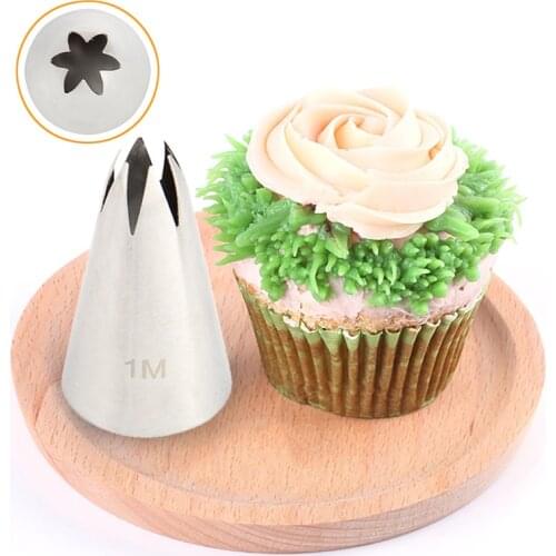 1PCS Big Size Icing Piping Nozzles Russian Nozzles Pastry Tips Cookies Cake Decorating Tools Tips Cream Fondant Pastry Nozzles