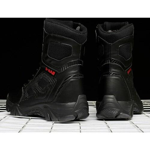 Handmade Boots Breathable Safety Shoes Mens Boots For Men Work Shoe Fashion Black Safty Leather Working Man Vintage