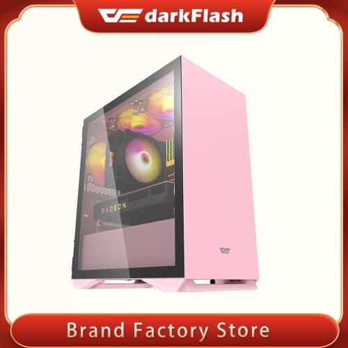 Darkflash DLM22 ITX/MATX Desktop Computer Case DIY Special-Shaped Personality Style Gaming Tempered Glass Gabinete PC Case