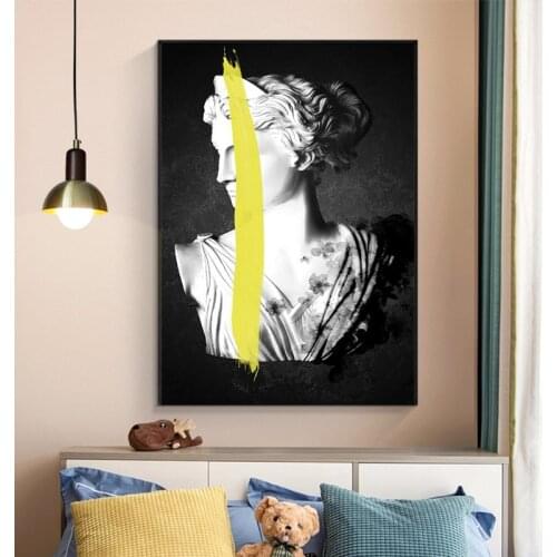 Ancient Greek Nordic Sculpture of Artemis Goddess Canvas Paintings Art Posters and Prints Wall Art Pictures Home Decoration