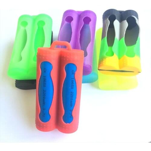 Two-cell Battery Silicone Sleeve Power Lithium Battery Set Two-cell Drop-proof Collision And Short-circuit Cover