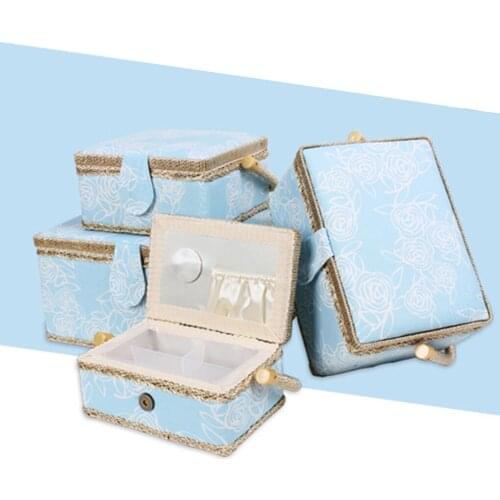 Fashion Crafts Needle Thread Basket Household Fabric 3 Colors Box Sewing Tool Sewing Organizer With Sewing Accessories