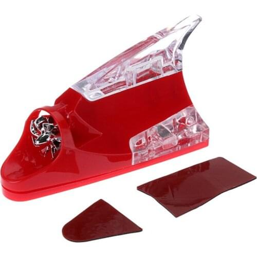 Red DSP Wind Power LED Flash Alarm Car for BMW Shark Fin Dummy Antenna Decoration