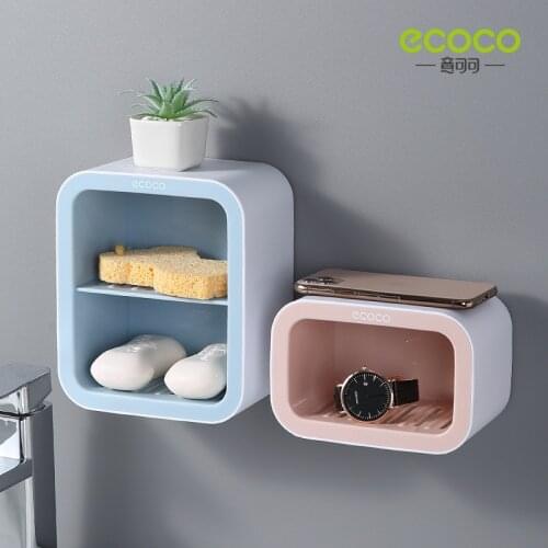 Square Soap Box Bathroom soap holder Dish Storage Plate Tray Bathroom Soap Holder Case Bathroom Supplies bathroom gadget