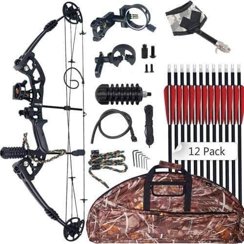 30-60 lb Archery Compound Bow Light Magnesium Alloy Standpipe Arrow Slingshot Shooting Pulley Bow Hunting Accessories