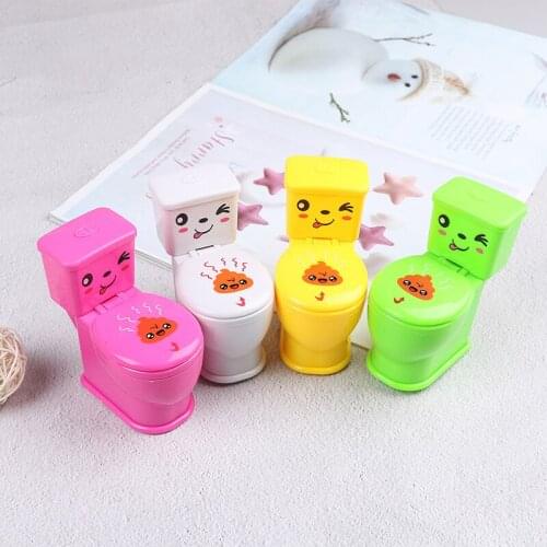 Mini Funny Prank Squirt Spray Water Toilet Joke Closestool Gag Toy Desktop Blague Tricky Gift Maker Trick Fun Novelty