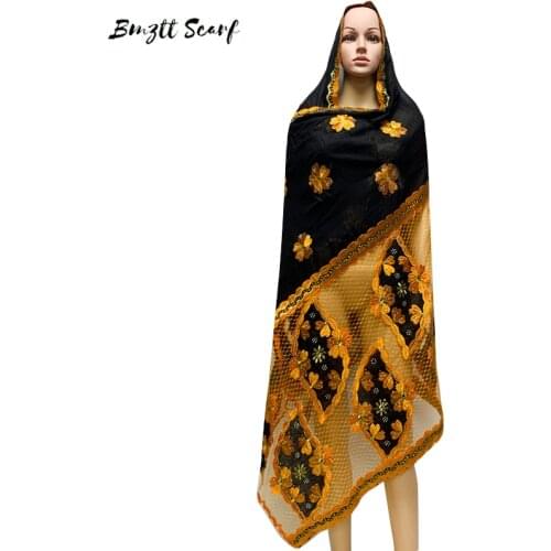Fashion Women Cotton Scarves Shawls Female Luxury Brand Embroidery Foulard Shawls and Scarves Beach Cover-Ups Wholesale BF-230
