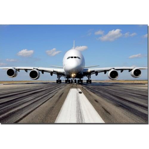 Airbus A380 Aeroplane Poster Canvas Painting Unframed Wall Art Pictures Print For Living Room Home Decor
