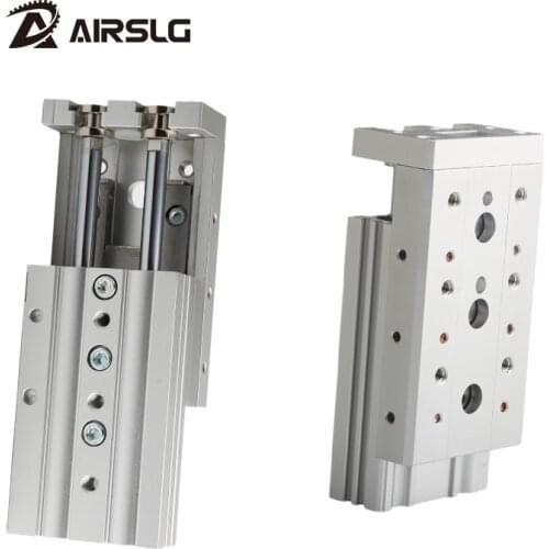 Pneumatic MXS Series Rail Slide Air Cylinder MXS16-10 MXS16-20 MXS16-30 MXS16-40 MXS16-50 MXS16-75 MXS16-100 MXS16-125