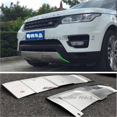 Stainless Steel Car Front Rear Bumper Protector Guard Plate Fits For Land Range Rover Sport 2014 2015 2016 2017 2018 2019