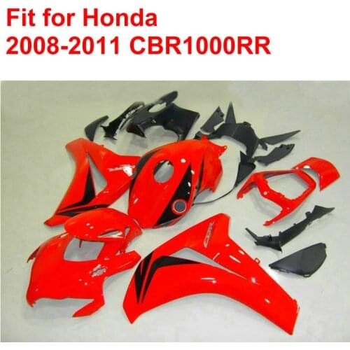 Injection Mold Customize Fairing Kit For HONDA CBR1000 RR 2008 2009 2010 2011 CBR1000RR 08 09 10 11 Red Black Fairings Set DF32