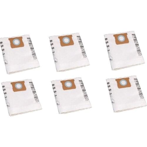 6 Pcs Universal Dry Vac Dust Bag 5 to 8 Gallon Vacuum Cleaners for Shop Vac 5-8 Gallon Ridgid VF Dust Bags