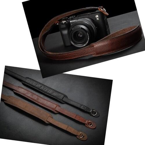 AYdgcam Brand Handmade Genuine Leather Camera Strap Camera Shoulder Sling Belt For Canon Nikon Sony FUJI Fujifilm Leica Pentax