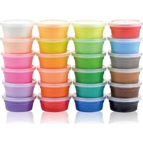 3Cup Slimes Soft Light Clay Children Educational DIY Toys Air Dry Safe Colored Clay Polymer Plasticine Kids Toy Gift Brain Game