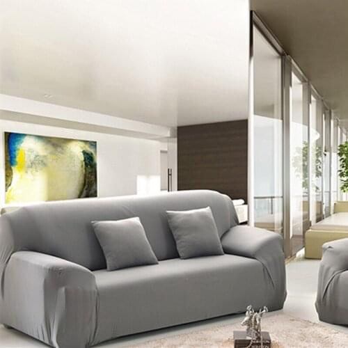 Morden Solid Sectional Sofa Cover Elastic 1/2/3/4 Seaters Slipcovers Stretch Anti-slip Couch Covers for Sofas Living Room Chair