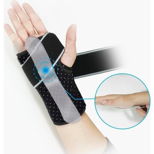 1Pc Fitness Wrist Protector Compression Carpal Tunnel Adjustable Health Wristband Hand Brace Support Wrap with Removable Splint