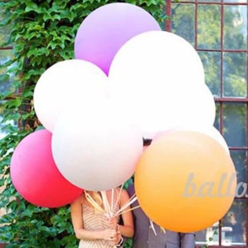 10pcs 36 Inch Giant Balloon Round Inflable Latex Jumbo Thick Balloons Wedding Party Decoration