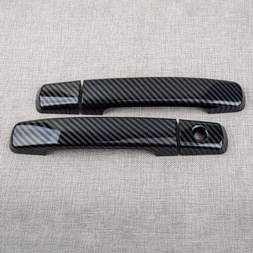 4Pcs/Set Car ABS Carbon Fiber Style Side Door Handle Cover Trim Fit For Nissan Altima Coupe 2013 2012 2011 2010 2009 2008