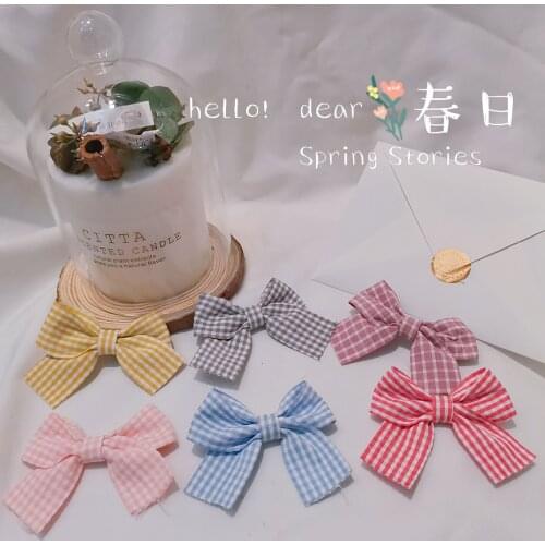 5*8cm 15pcs/lot DIY new style cloth art tie Appliques Ribbon Bowknot Hair Clips DIY Wedding Decoration
