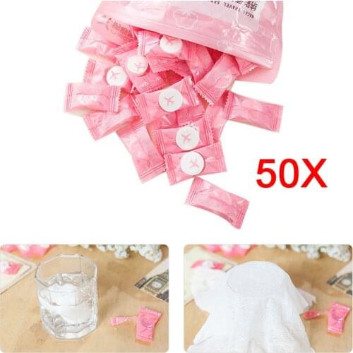 2017 50pcs Disposable Towel Compressed Towel for Travel Compact Papper DIY Facial Tissue 2017 WH998