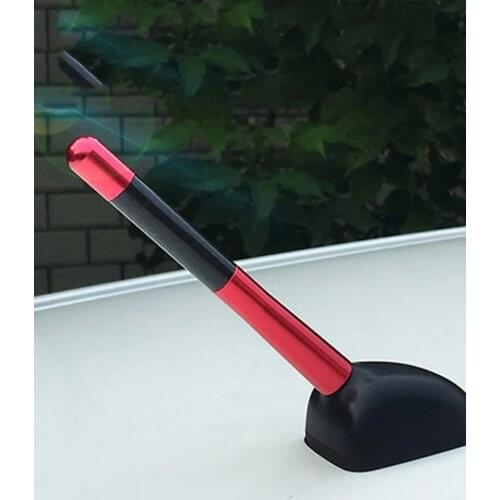 Car Antenna Carbon Fiber Short Radio Antenna Aluminum For Volkswagen Bmw E90 E60 Golf 4 Ford Antenna Replacement Car Acessories