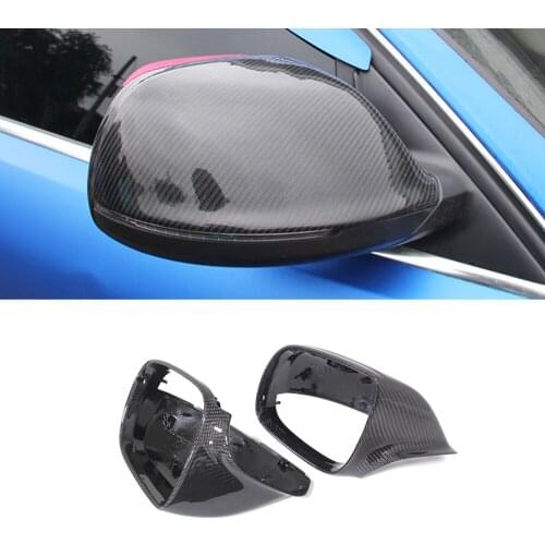 Car Accessories Carbon Fiber Side Rearview Mirror Frame Cover Case Shell Protector Exterior Decoration for Audi Q5 8R Q7 4L