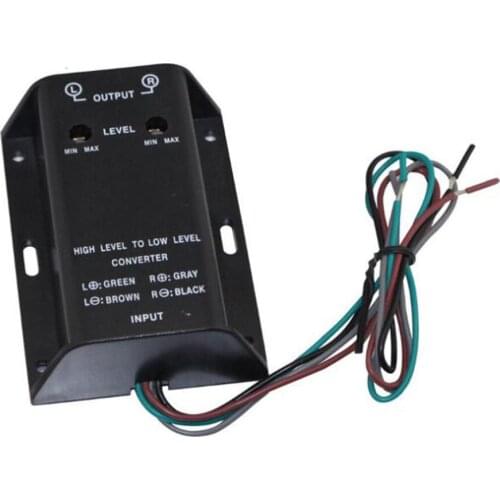 Car Audio RCA Speaker Converter Adapter High To Low Level Output Bass Audio Adapter Wire