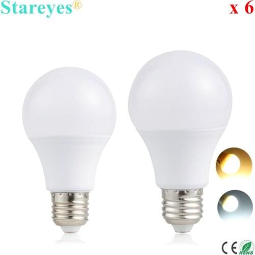 Free shipping 6 pcs Bubble Ball Bulb SMD 2835 E27 AC85-265V 14W 12W 9W 7W 5W 3W LED Globe steep Bulb spot light Lamp lighting