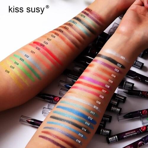 KISS SUSY Velvet Shadow Stick Eye Makeup Waterproof Lasting Shimmer Metallic Eyeshadow Professional Beauty Makeup Tool TSLM1