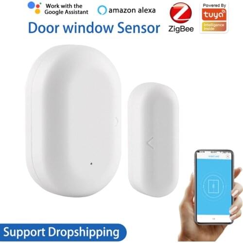 Hot Zigbee Door Window Sensor Smart Window Door Gate Sensor Work With Smart Life/Tuya APP Smart Home Security Alarm System