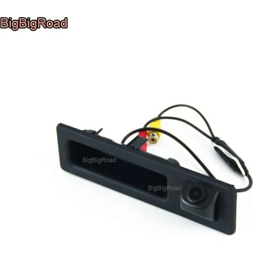 BigBigRoad Car Trunk Handle Rear View Backup Reverse Camera For BMW 3 5 Series F30 F31 F34 F35 F10 F11 F07 F18 2011~2018