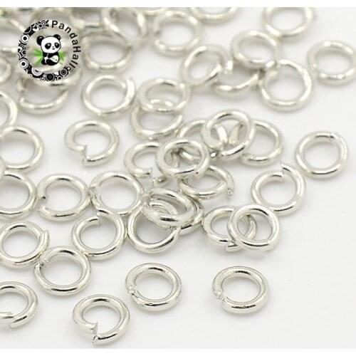 Pandahall 10g 5x1mm Brass Jump Rings Close but Unsoldered for Jewelry Findings DIY Bracelet Necklace Making about 120pcs/10g