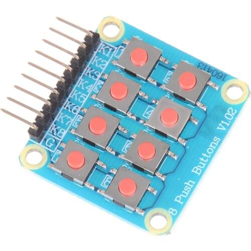 1Pc New Matrix 8 Key Keypad Keyboard Board Module 8 Button Tactile Switch Whosesale 37mm x 32mm