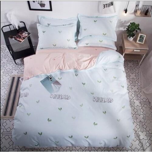 Fashion simple bedding set,Single duvet cover king bedding set,Home textile kids bedding, bed linen quilt cover queen size 2019