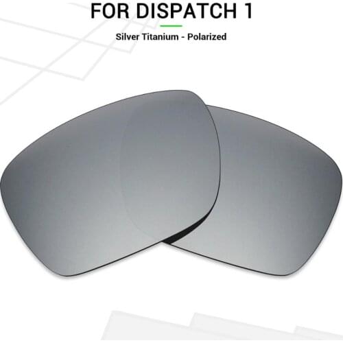 Mryok Anti-Scratch POLARIZED Replacement Lenses for Oakley Dispatch 1 Sunglasses Silver Titanium