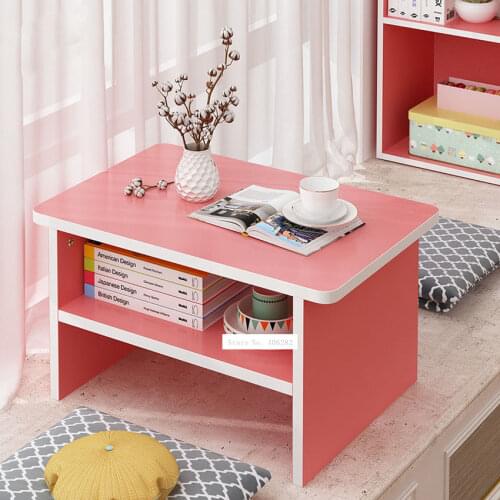 Simple Small Tea Table Japanese Style Modern 2 Layer Floating Window Coffee Table Rectangle Living Room Floor Low Table