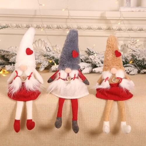 Christmas Show Window Decorations Navidad Couple Plush Forest Man Doll Home Decoration New Year 2022 Christmas Decoration
