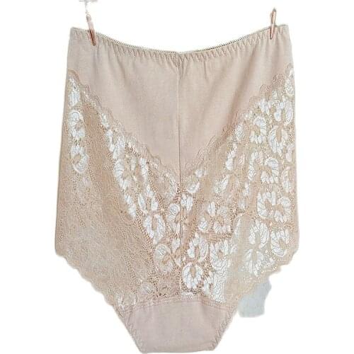 RUIN LN M-XXXLWomens Modal Cotton Lace Panties Seamless Womens Briefs High Waist plus Size