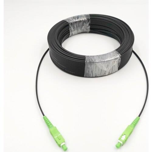 SC/APC-SC/APC Outdoor Drop Cable SC APC Singlemode SM Simplex FTTH Cable Singlemode Fiber Optic Jumper Cable 10M-50M