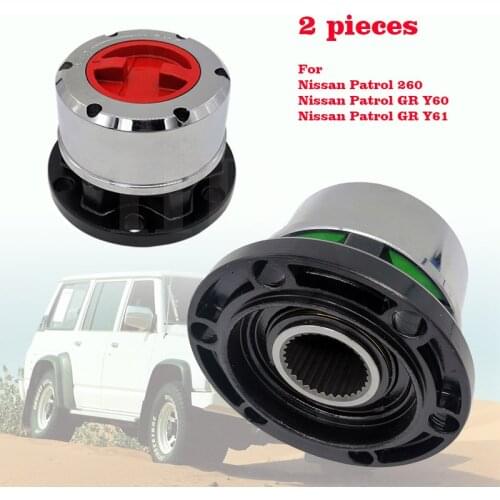 2 pieces Free Wheel Locking Hubs for NISSAN Patrol 260 GR Y60 GR Y61 TATA Sumo All, for FORD Maverick B021HP AVM445HP
