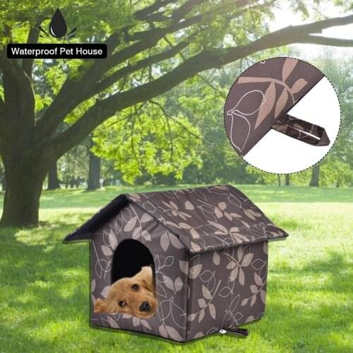 Pet Products Warm Waterproof Outdoor Kitty House Dog Shelter Removable And Washable Foldable Stray Cat Cave For Prt Supplies