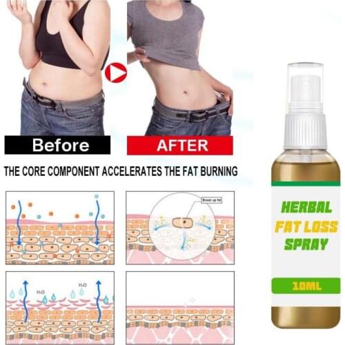 10/30ml Herbal Fat Loss Spray Fast Lose Weight Spray Slimming Products Lose Weight Thin Leg Waist Fat Burner Body Slimming Spray